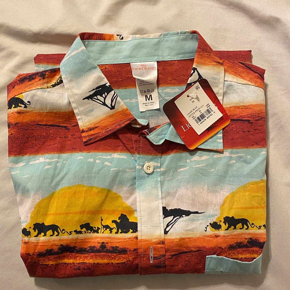 Disney Lion King Sunset Shirt - Blue and Orange